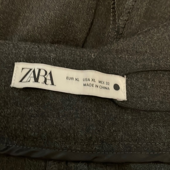 Zara Wide Leg High Rise Cropped Pants - Picture 4 of 5